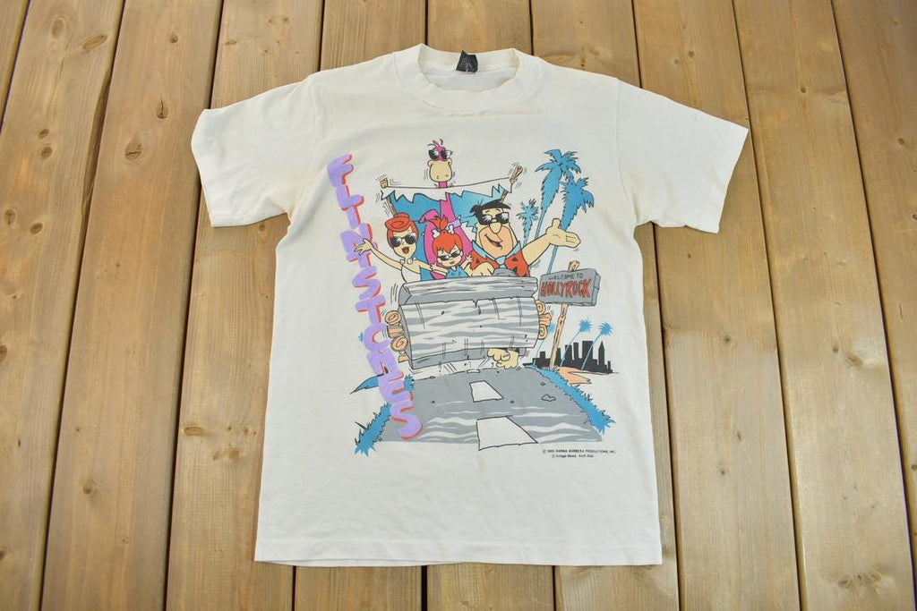 Vintage 1985 The Flintstones Double Sided Cartoon Promo T-Shirt