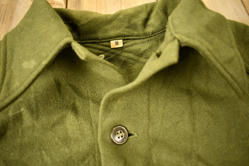 Vintage Military Button Up Shirt