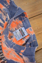 Vintage 1990s Welcome To the Experience Tektronix Graphic Tie Dye T Shirt