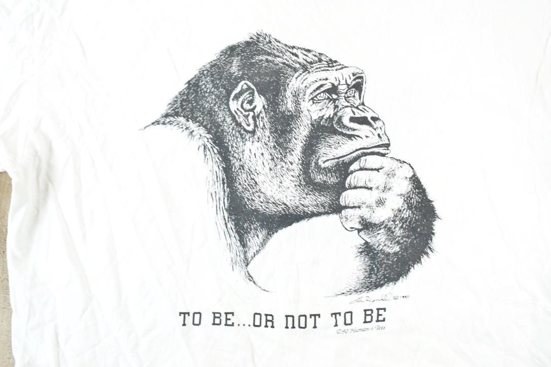 Vintage 1990s To Be Or Not To Be Single Stitch T-Shirt