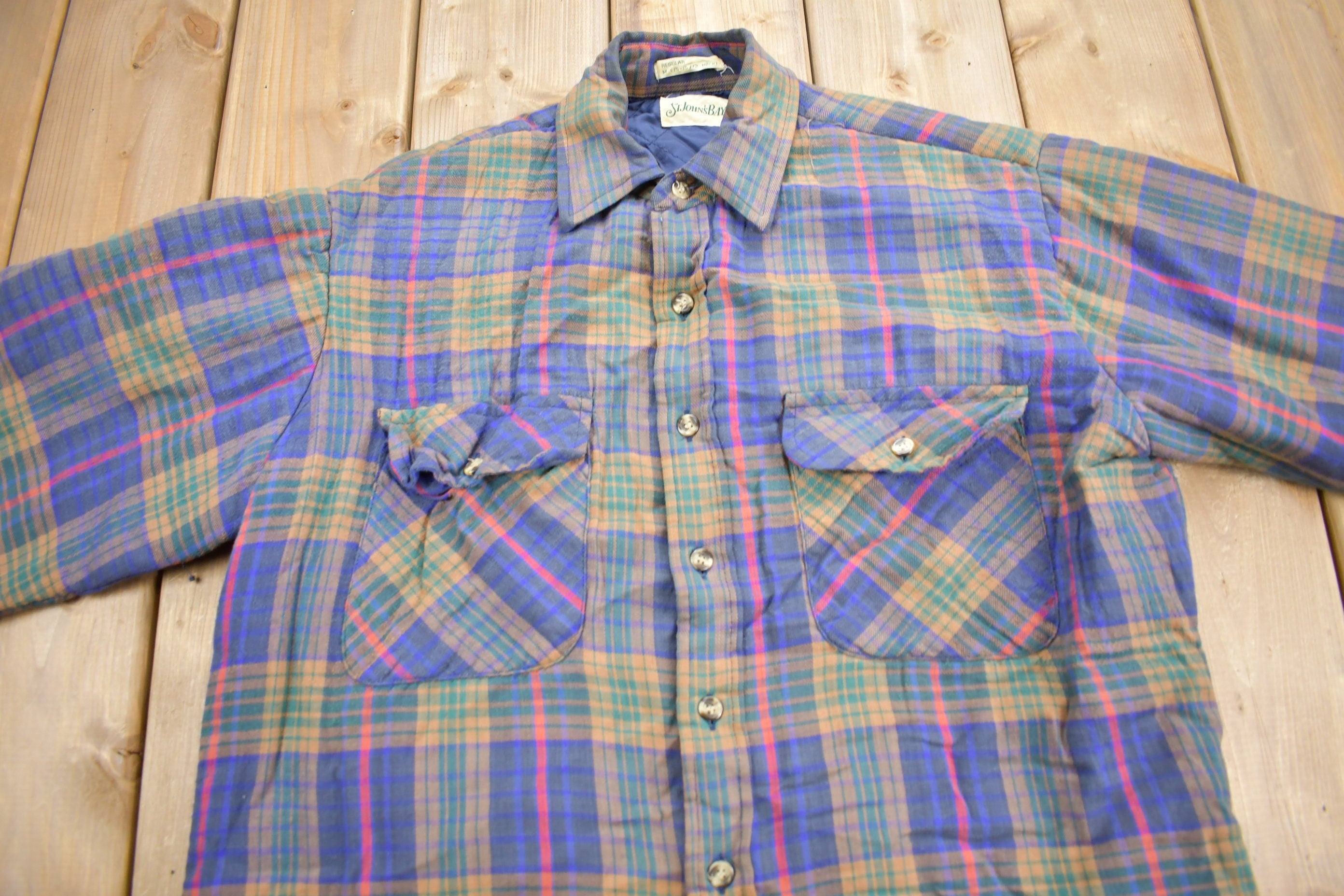 Vintage 1990s St Johns Bay Insulated Button Up