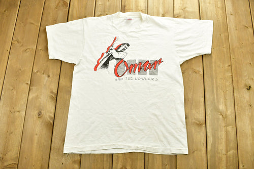 Vintage 90's Omar And The Howlers Rock Band T-shirt / Band Tee / Single Stitch / Made in USA / 90s T-shirt / Music Promo / Premium Vintage