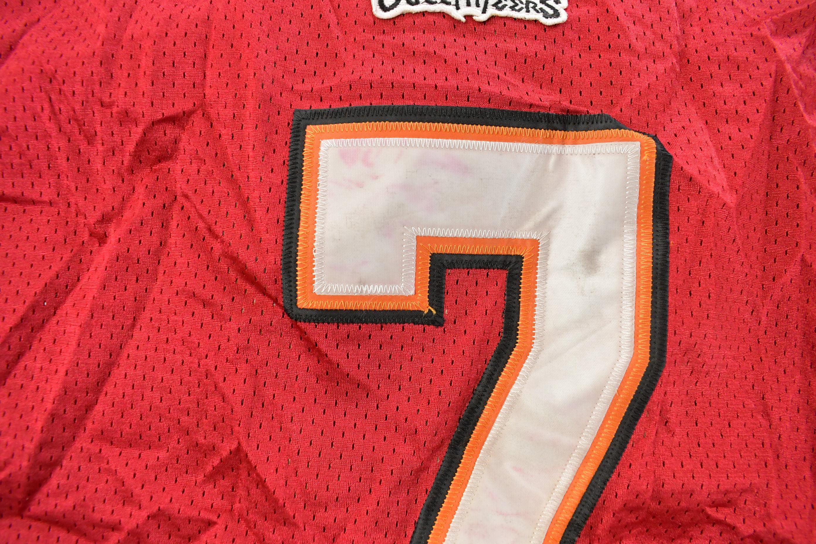 Vintage 2000s Tampa Bay Buccaneers Jeff Garcia #7 NFL On Field Stitched Jersey Men's Large