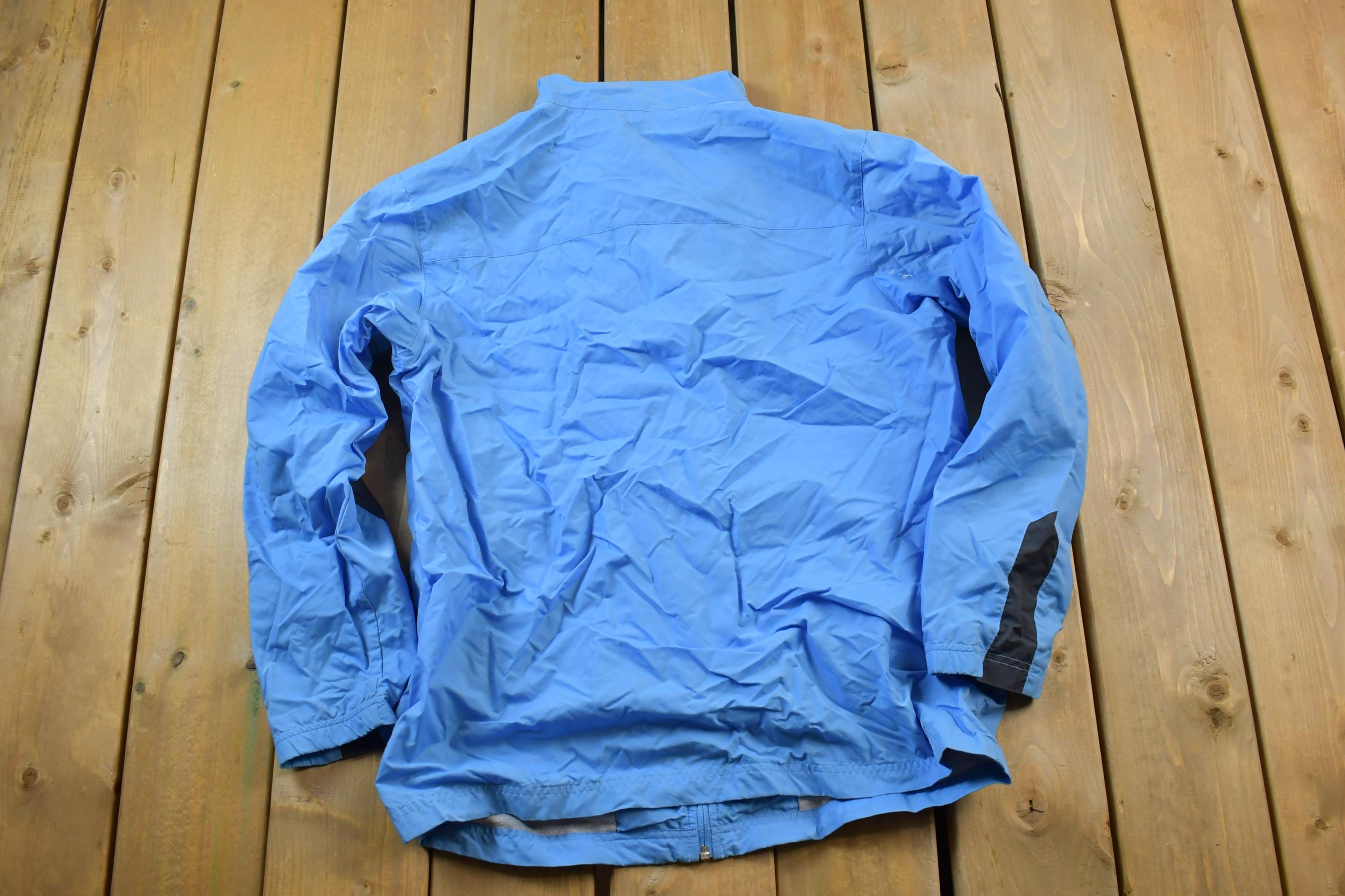 Vintage 1990s Nike Windbreaker Full Zip Cotton Lined Jacket