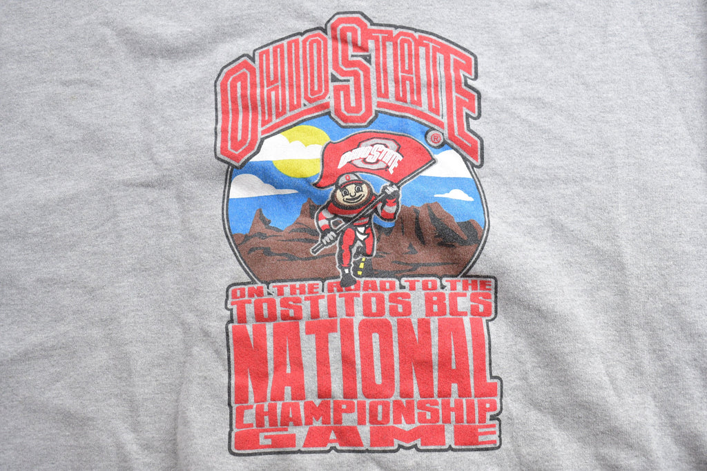 Vintage 1990s Tostitos BCS University Of Ohio State Collegiate Crewneck  Embroidered  NCAA Sweatshirt  Sportswear  Americana  Buckeyes