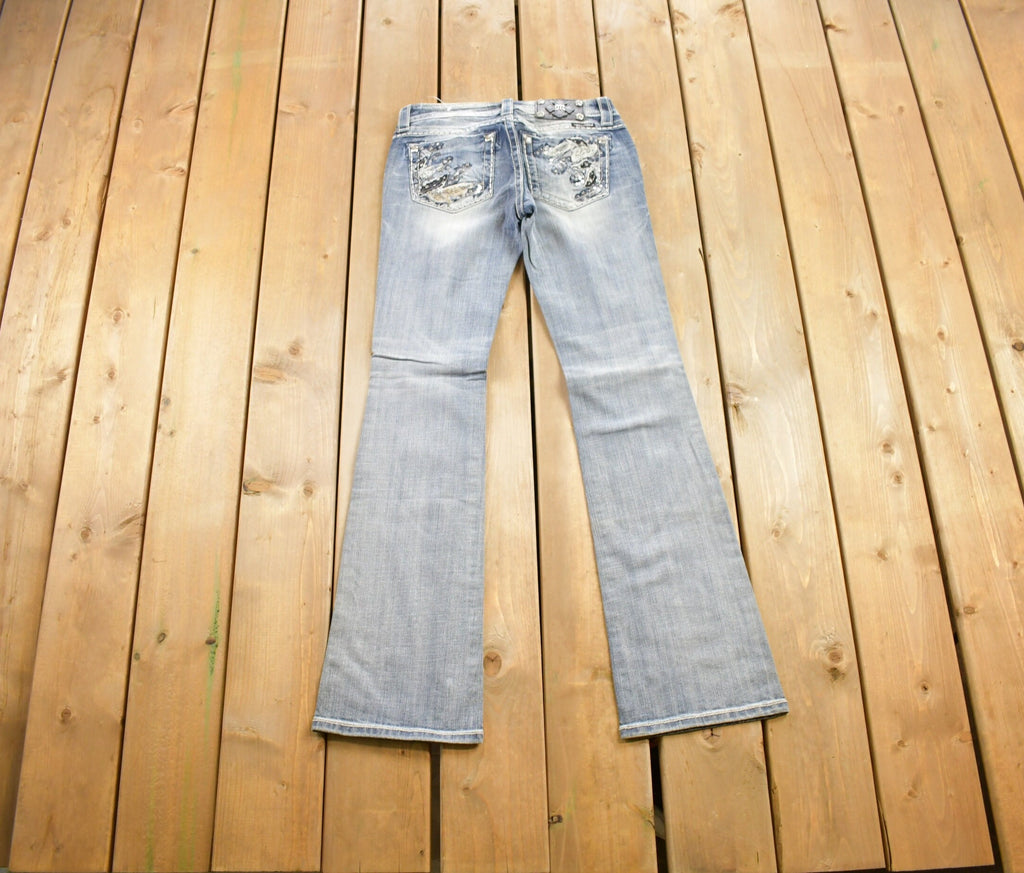 Vintage Y2K Miss Me Bedazzled Low Rise Jeans Size 26x32
