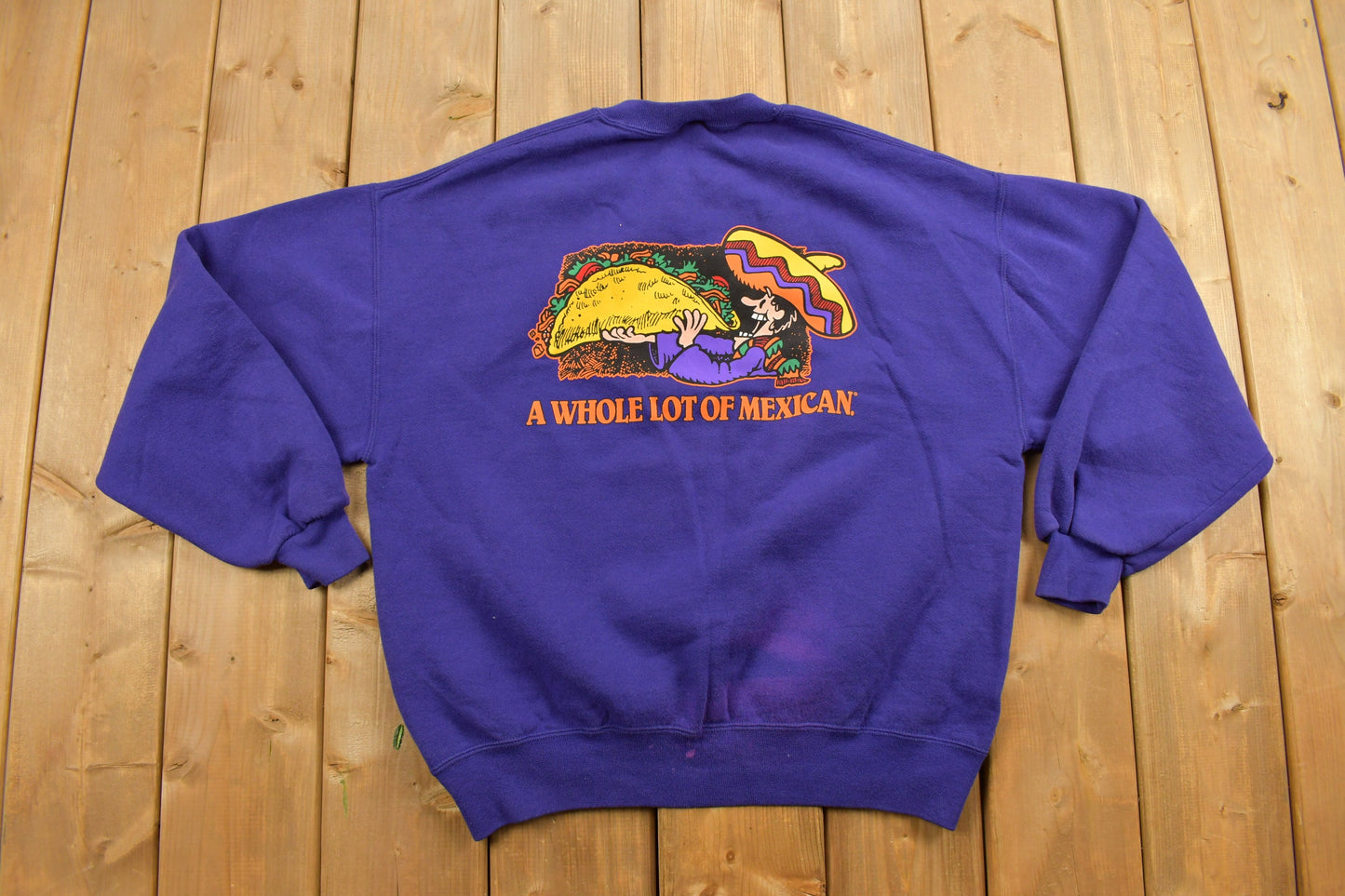 1990s Taco John's Mexican Crewneck Sweatshirt / Company Sweater / Vintage Sweatshirt / Pullover Sweatshirt / Made In USA / Company Sweater