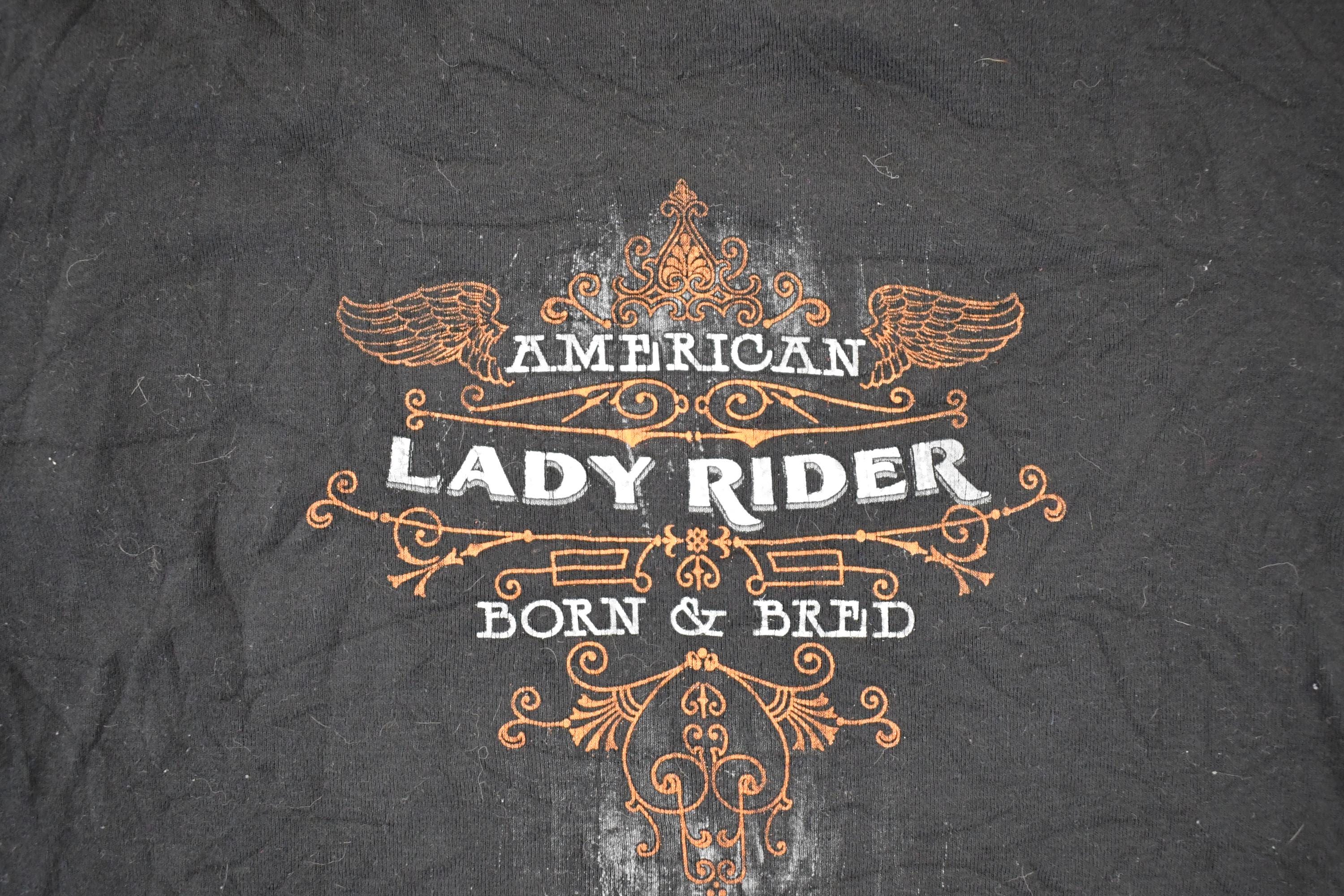 Vintage Y2K Hot Leathers Lady Rider Motorcycles Biker T-Shirt Women's L