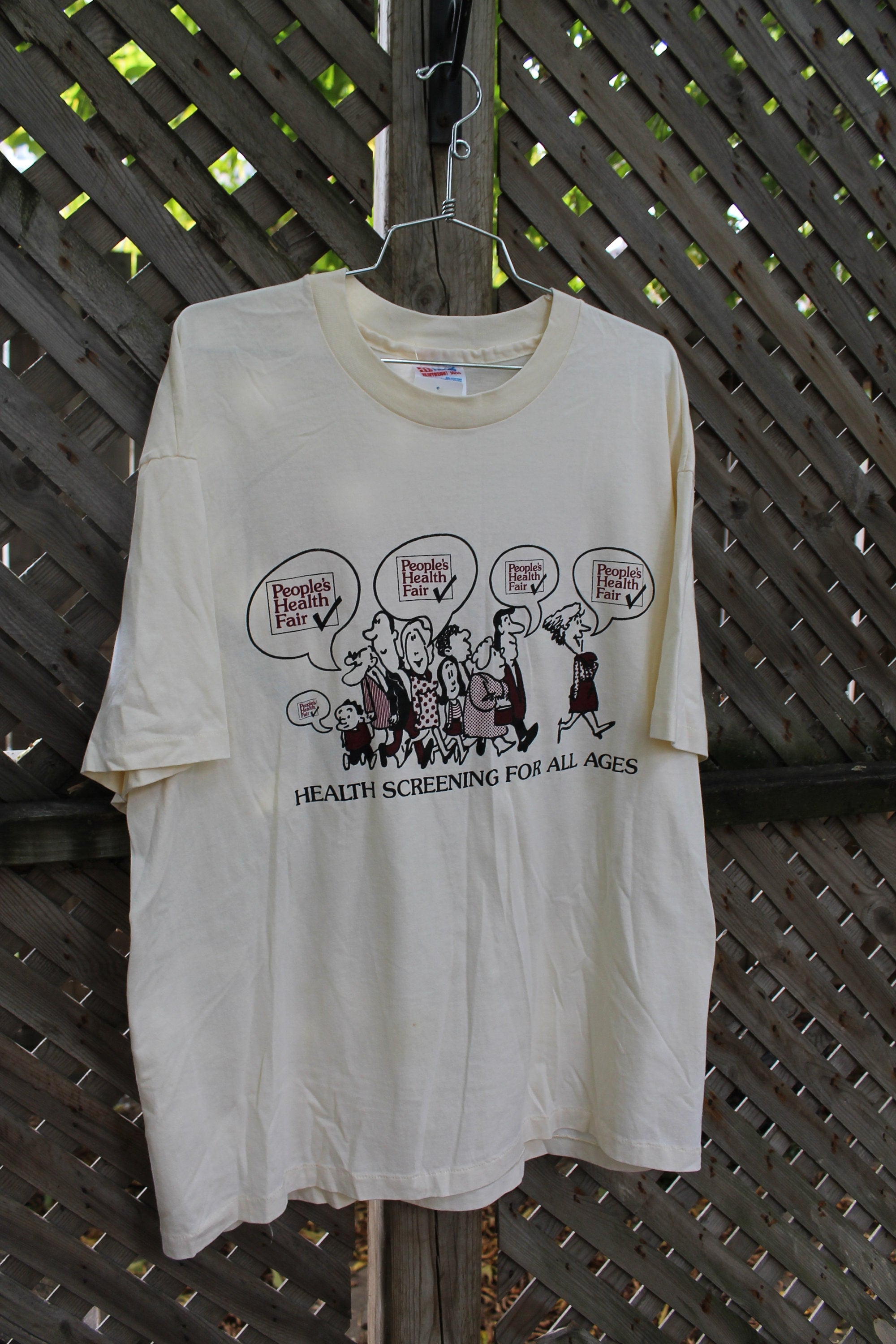 Vintage 1990s Health Screening For All Ages T-Shirt