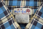 Vintage 1970s Plaid Button Up Flannel Shirt
