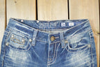 Vintage Y2K Miss Me Bedazzled Low Rise Jeans Size 26x31