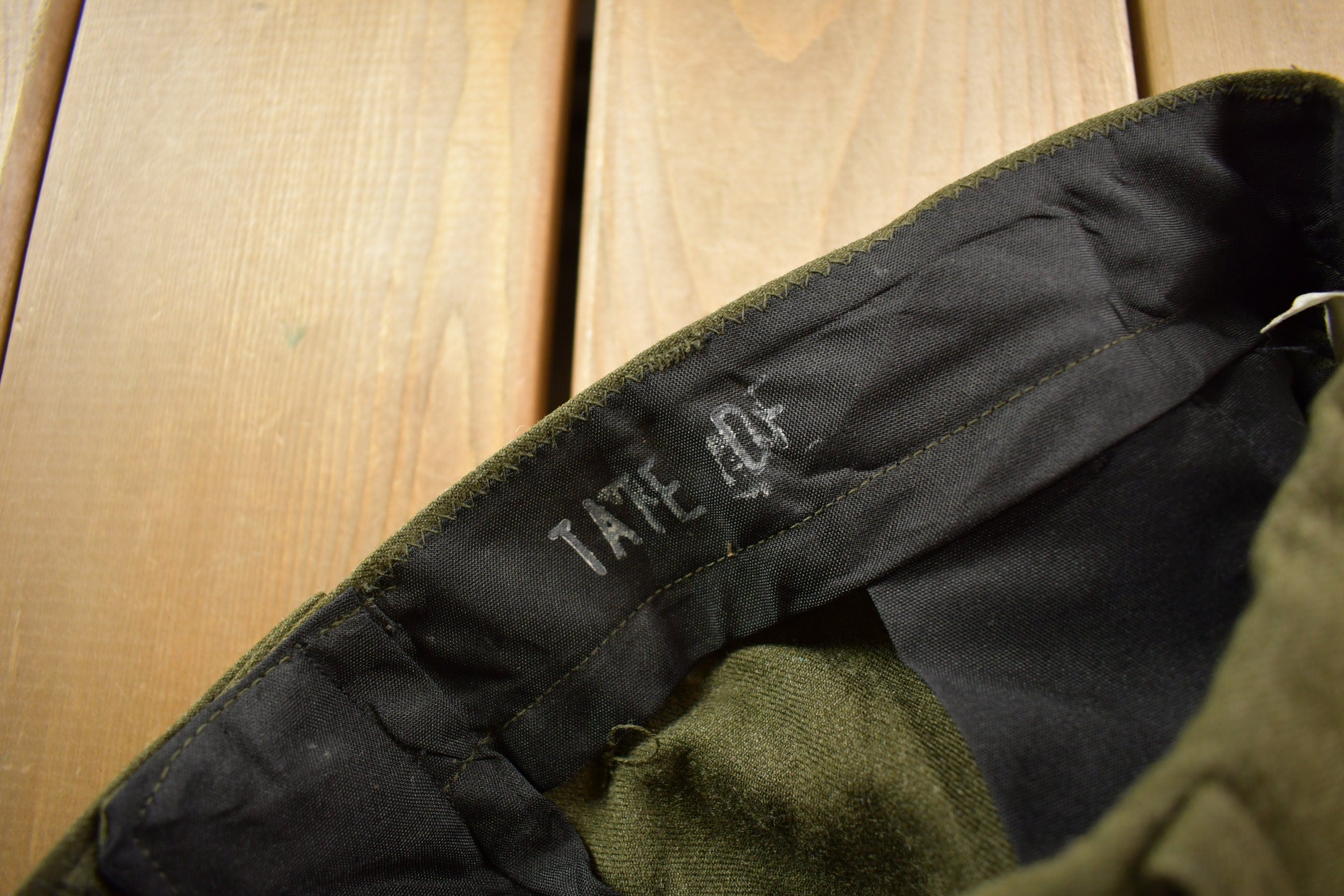 Vintage 1982 Military Wool Trousers Size 30 x 32