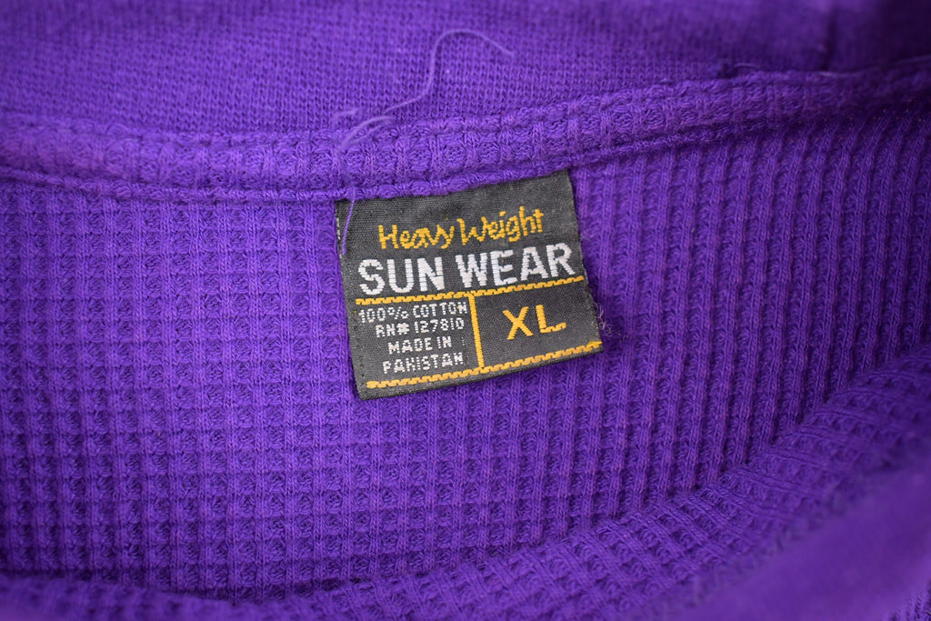Vintage 1990s Sun Wear Thermal Crewneck Sweatshirt