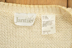 Vintage 1990s Jantzer Knitted Abstract Pattern Cardigan Sweater