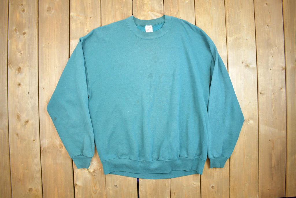 Vintage 1990s Blank Jerzees Crewneck Sweatshirt Made In USA