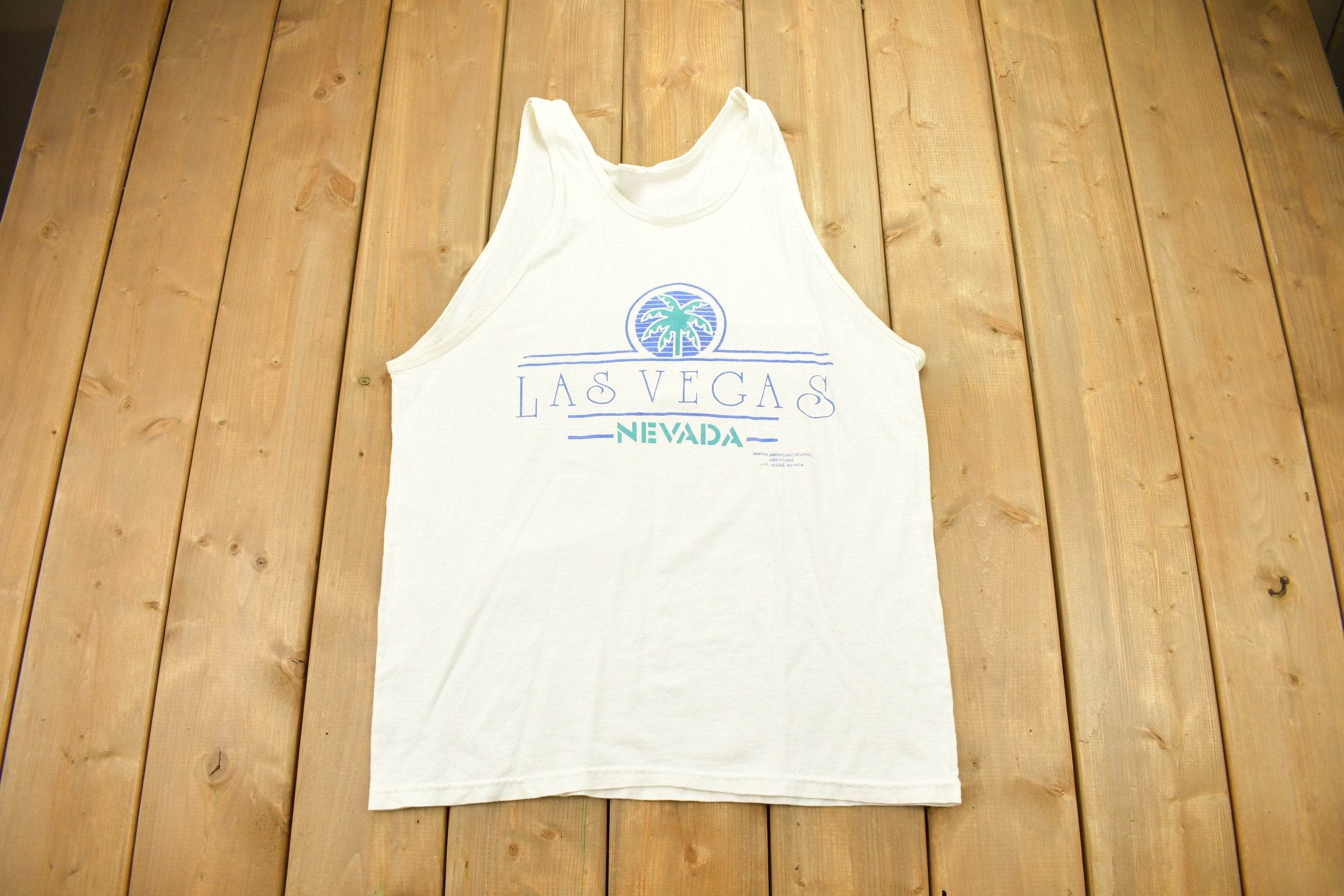 Vintage 1990s Las Vegas Nevada Graphic Tank Top