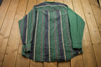 Vintage 1990s Authentic Western Young Bloods Striped Button Up Shirt