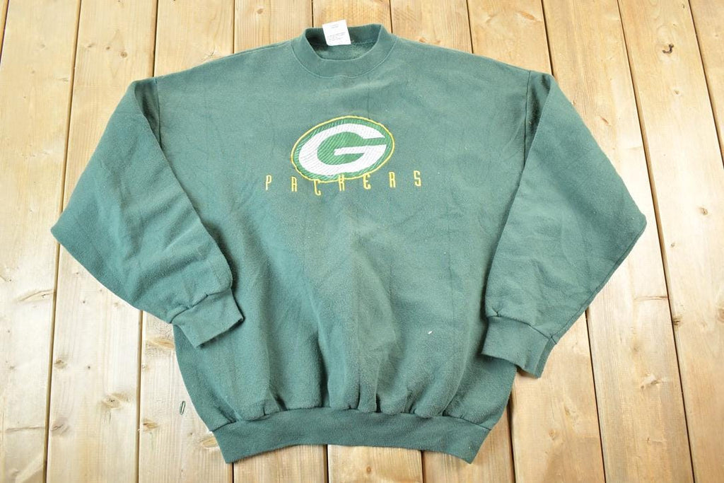 Vintage 1990s Logo Athletic Green Bay Packers NFL Crewneck Sweatshirt Mens XL