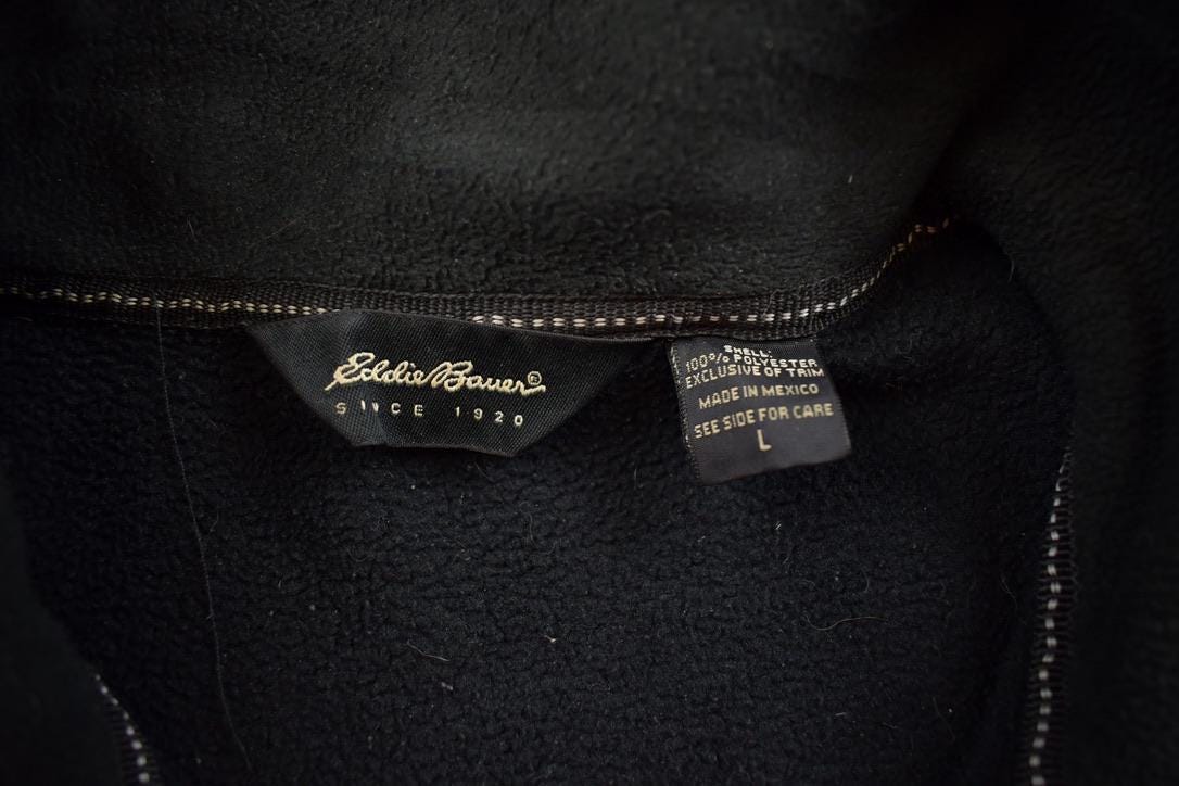 Vintage 1990s Eddie Bauer Black Fleece Sweater