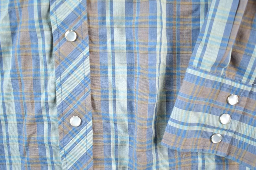 Vintage 1990s Plainsman For The Tall Man Striped Button Up Shirt Mens XL
