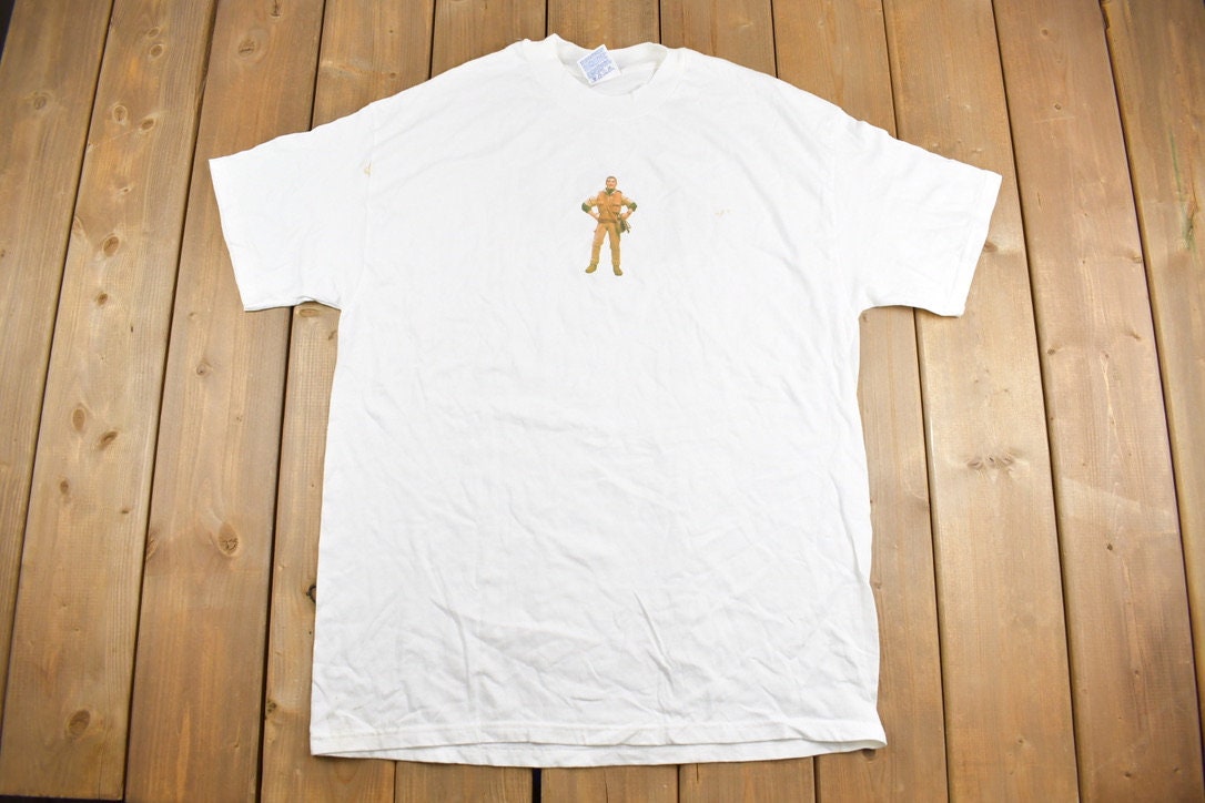 Vintage 1990s Nissan GI Joe Barbie Graphic T-Shirt