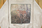 Vintage 1990s Deer Outdoors Crewneck Sweatshirt Men's XL