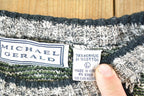 Vintage 1990s Michael Herald Knit Abstract Pattern Crewneck Sweater Mens L