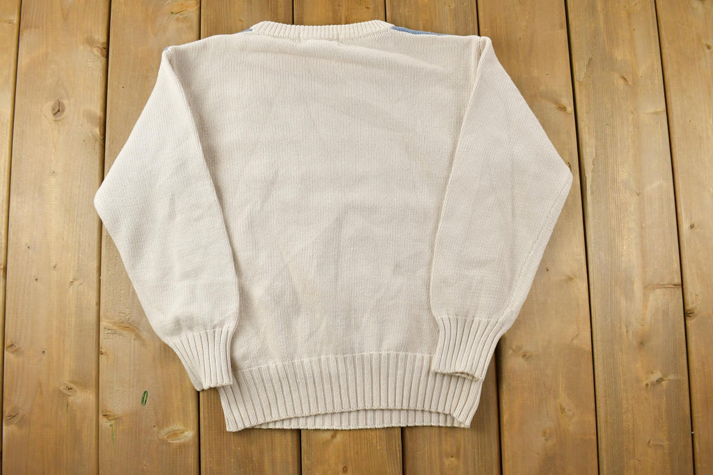 Vintage 1990s Eddie Bauer Farm Knit Crewneck Sweater