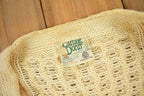 Vintage 1980s Carraig Donn 100% Pure New Wool Cable Knit Sweater