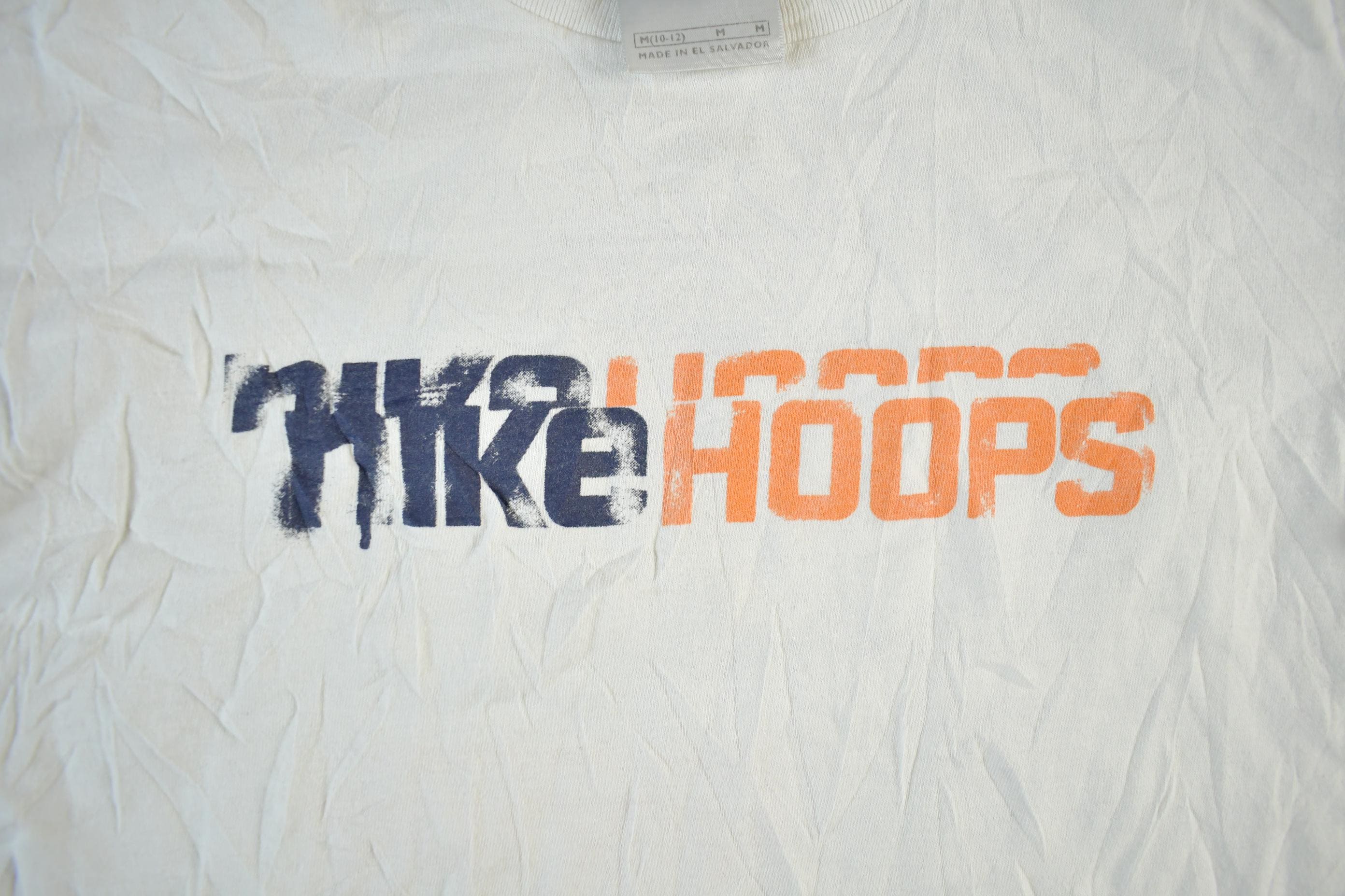 Vintage Y2K Nike Hoops Graphic T Shirt Youth Medium