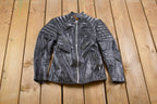 Vintage 1980s Brimaco Leather Cafe Racer Jacket