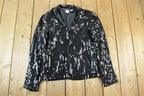 Vintage 1980s Sequin Button Up Shirt
