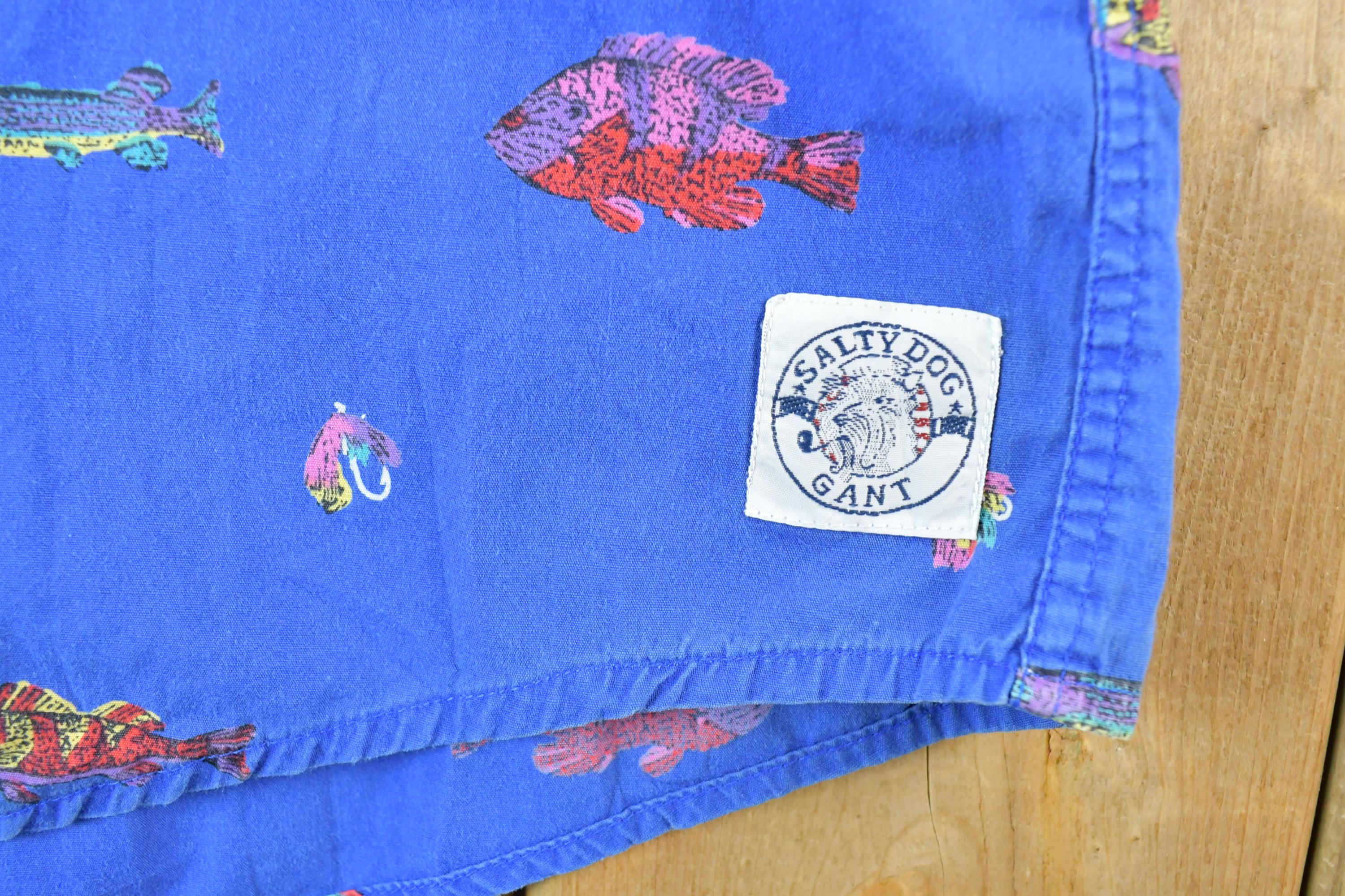 Vintage 1990s Salty Dog Gant Button Up Polo Shirt