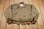 Vintage 1980s Cleveland Browns NFL Satin Bomber Jacket