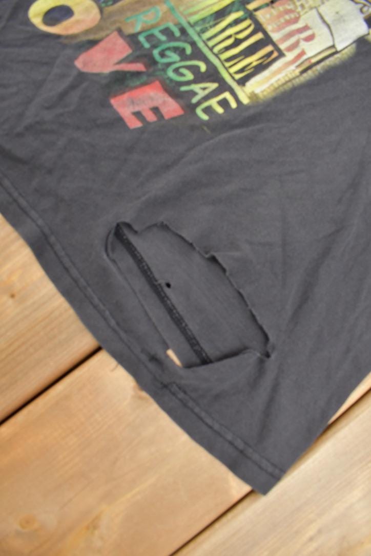 Vintage 1990s Bob MarleySongs Of Freedom One Love Graphic T-Shirt