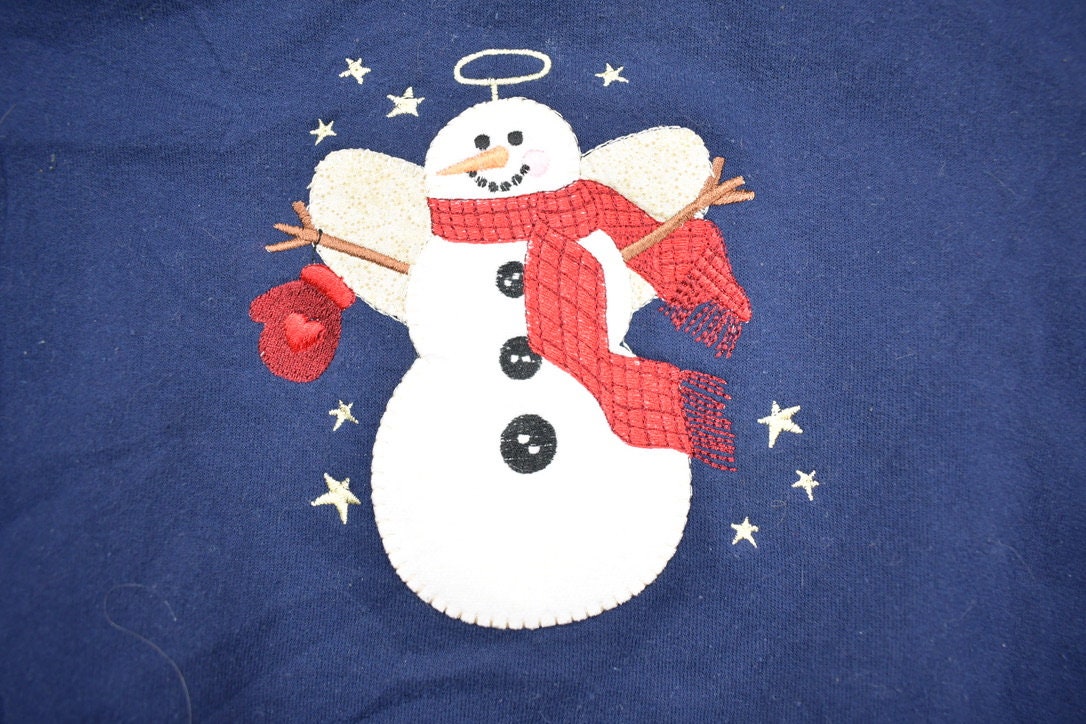 Vintage 1990s Hallmark Collection Snowman Christmas Sweater