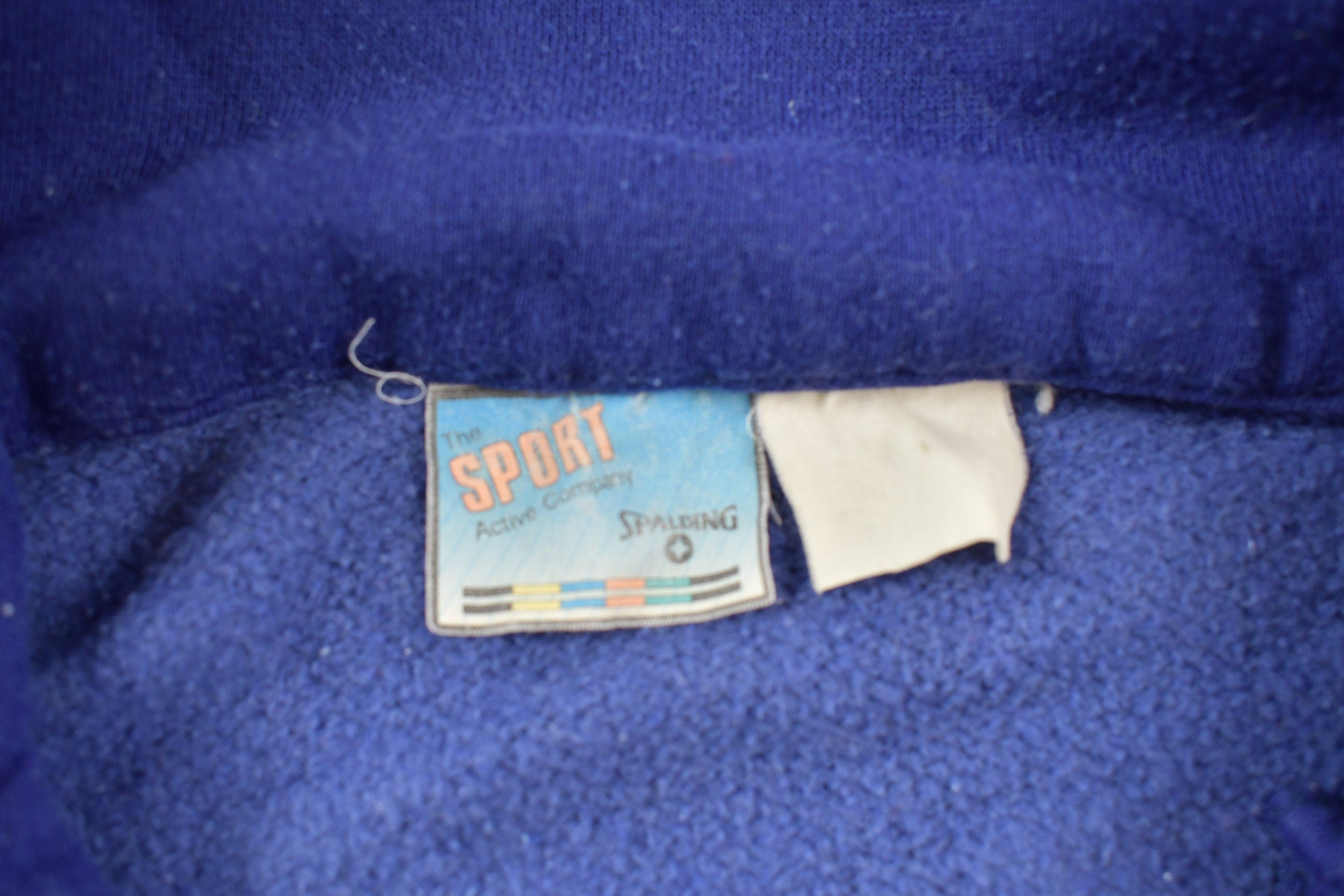 Vintage 1980s Spalding Sportswear Colorblock Full Zip Sweatshirt