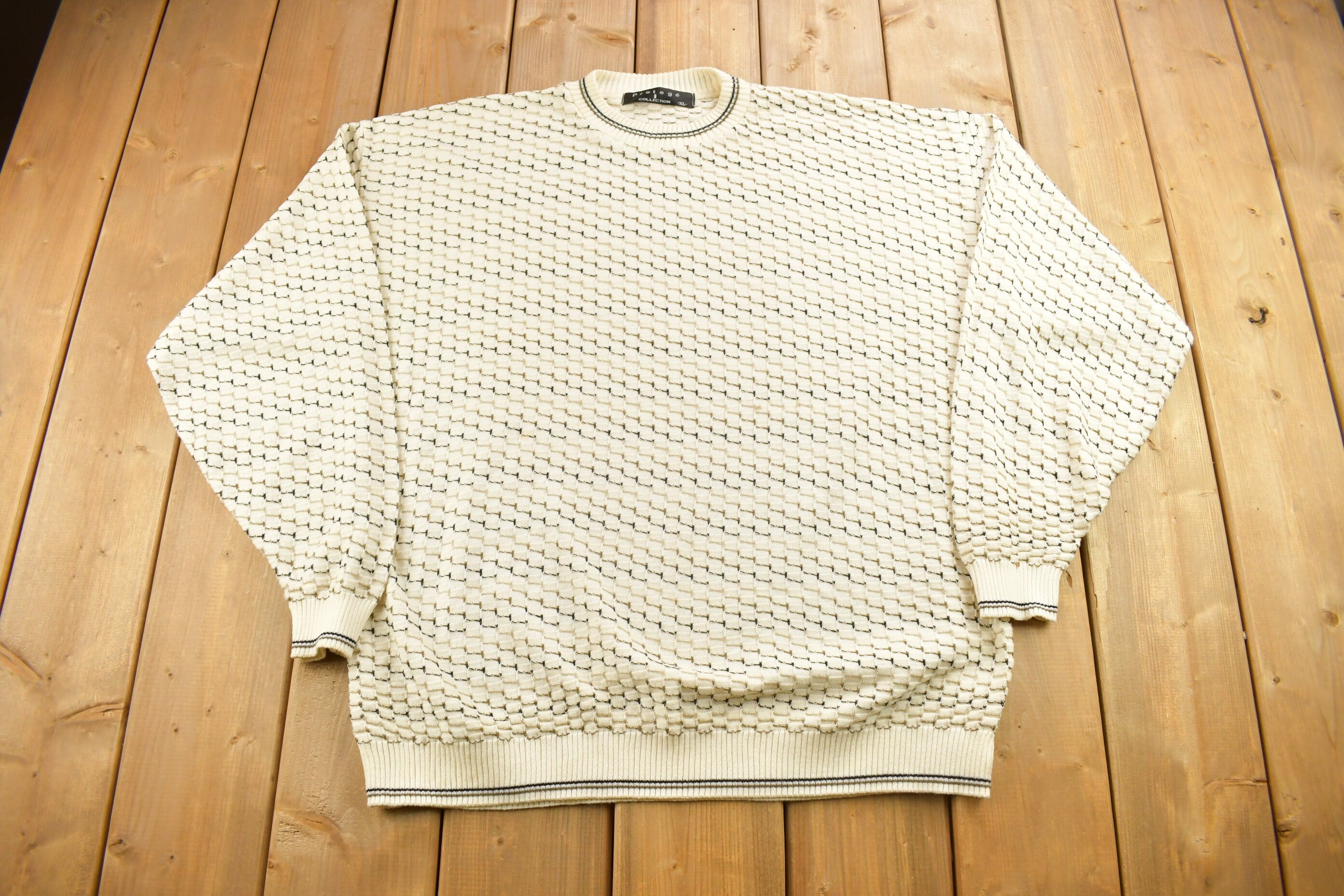 Vintage 1990s Protégé Knitted Crewneck Sweater