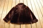 Vintage 1960s Mouton Fur Coat Adult S-M