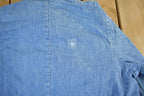 Vintage 1980s Key Imperial Denim Jean Chore Jacket Men's Large