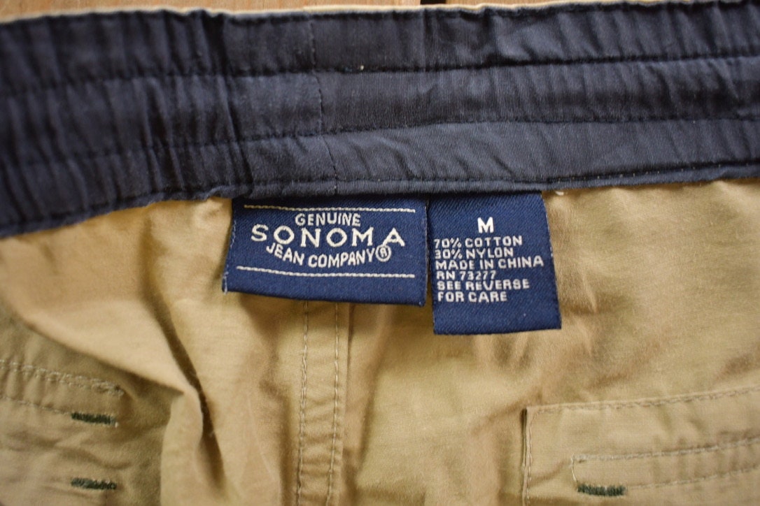 Vintage 1990s Sonoma Convertible Pants Size 36 x 30.5