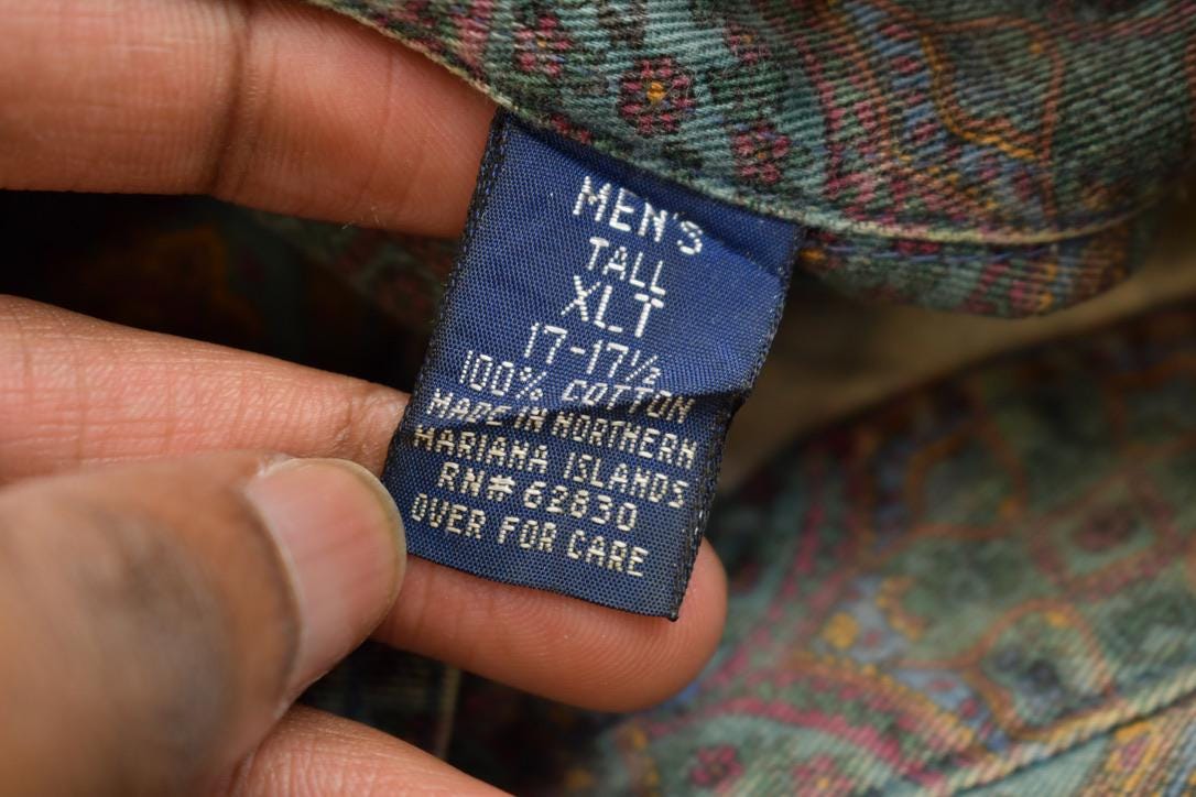 Vintage 1990s Land's End Button Up Shirt