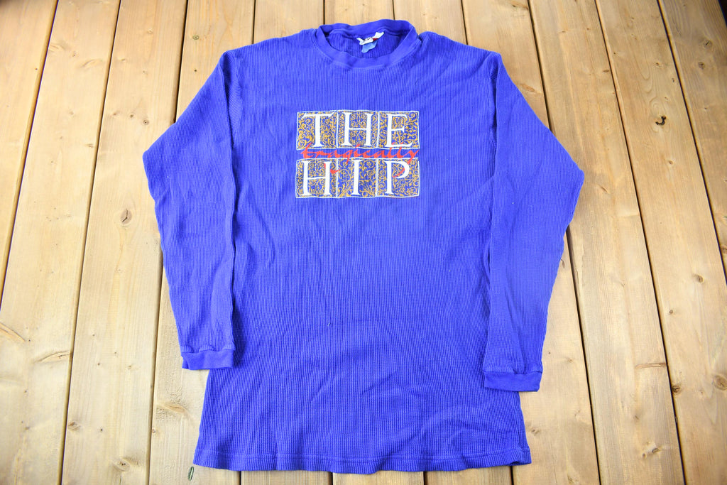Vintage 1990s The Tragically Hip thermal Shirt  Band Tee  XL  Premium Vintage  Waffle Shirt  Made In Canada