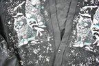 Vintage 1990s Winter Kitten AOP Cardigan Sweatshirt Women's XL