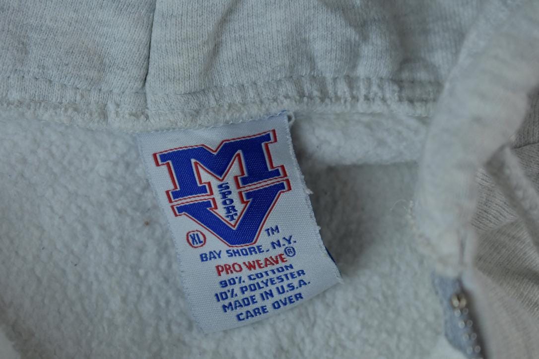 Vintage 1990s Owens Corning Trumball Zip Up Hoodie Made In USA / Vintage Hoodie / Pro Weave / Hooded Sweatshirt