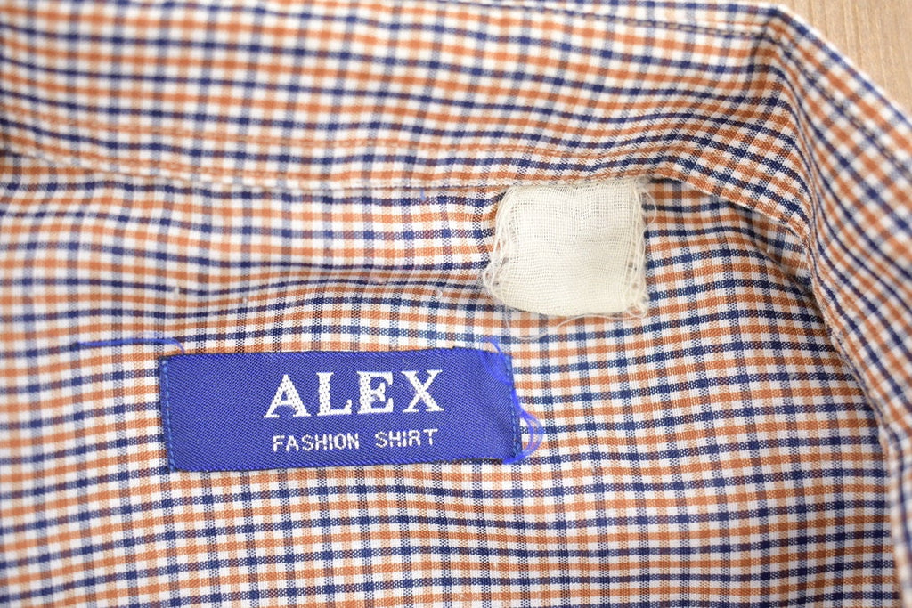 Vintage 1990s Alex Check Plaid Pattern Button Up Shirt