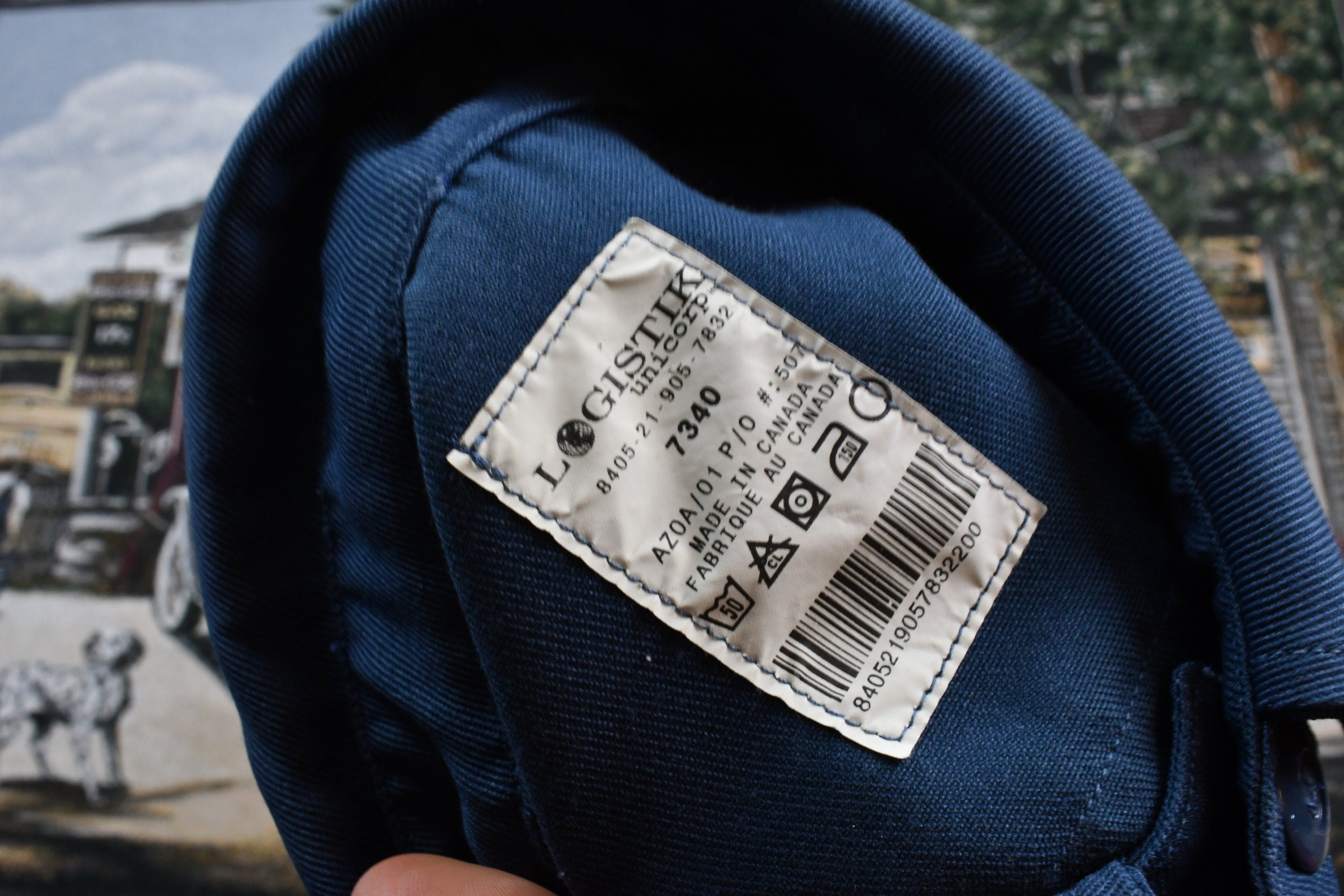 Vintage Logistik Button Up Shirt Jacket