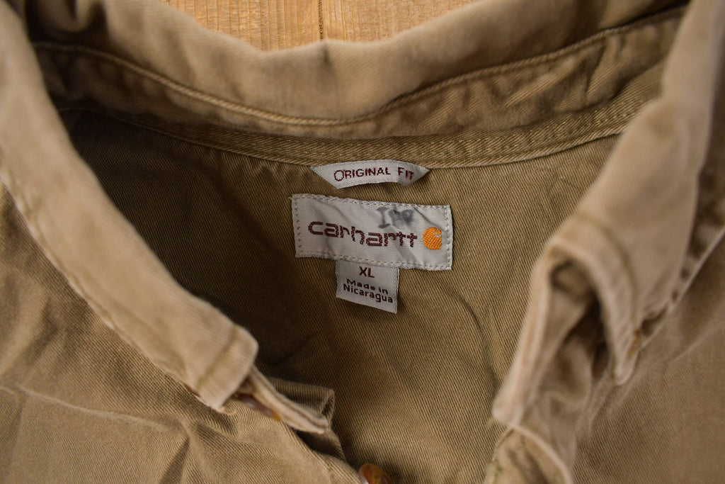 Vintage 1990s Blank Carhartt Button Up Shirt