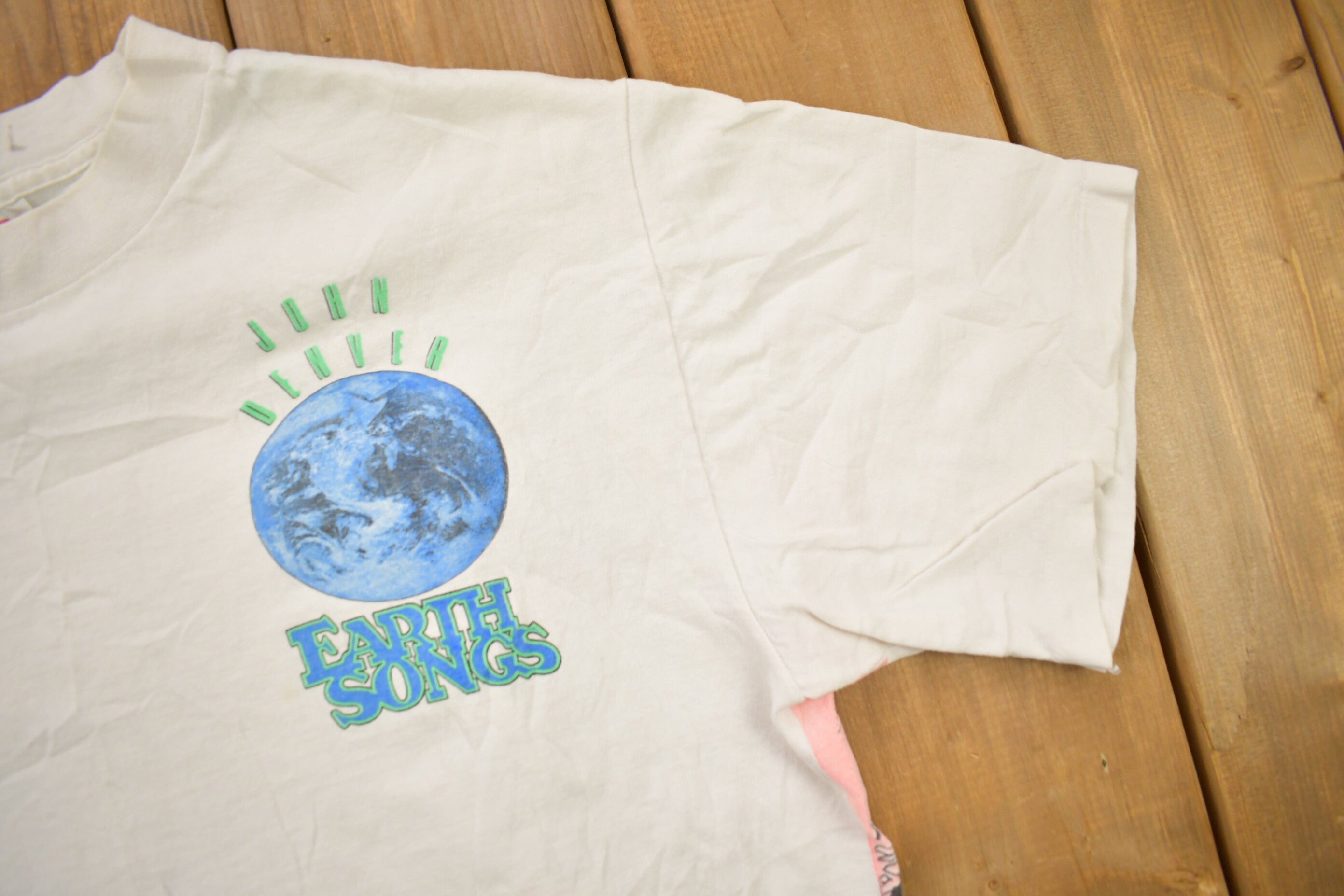 Vintage 1990s Earth Songs Animal Theme All Over Print T-Shirt