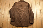 Vintage 1980s Lord and Taylor 100% Leather Button Up Shirt
